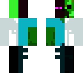 half enderman half creeper halfzombie half skely half wither half ender dragon