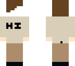 headless skin w/ hi on the shirt