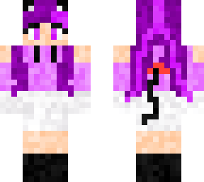 kawaii purple kitty