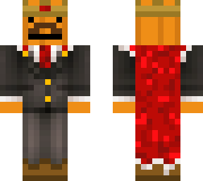 king spooky pumpkin w/ robe