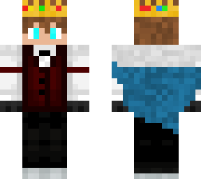 me in a suit but with crown and cloak