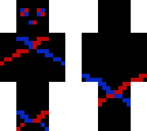 red and blue zig zag