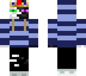 skin enderman mitad blanco mitad *****