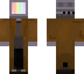 staticx tv head with coat