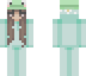 teal onesie with frog hat