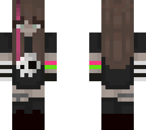 alt skull e girl