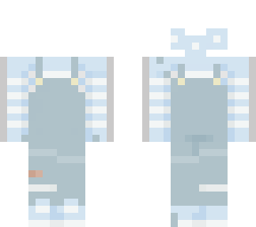 blue overalls
