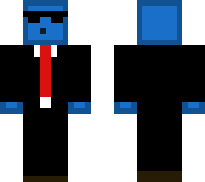blue slime businessman