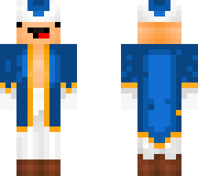 blue toad with robe