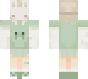 bunny mask and frog hoodie oc