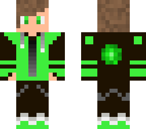 cool green hoodie brown hair