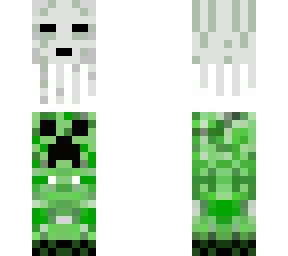 creeper and ghast