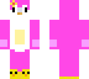 cute pink penguin