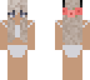 flower girl in swim suit
