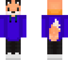 fox in blue sweatshirt