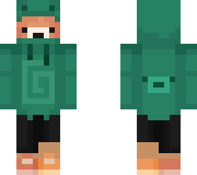 frog hoodie fox mask