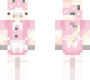 maid pink cow with flower crown