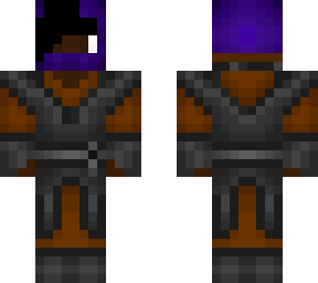 me as a jedi with a purple mask and brown eyes