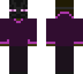 minecraft guy with enderman mask