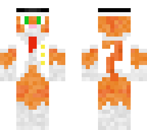 orange kitty white hat