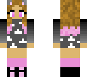 pink and gray cloudy girl
