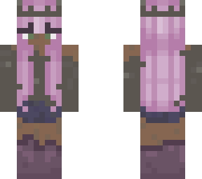 pink hair skeleton queen (dark academia vibe)
