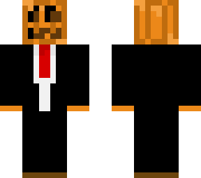 pumpkin in a suit