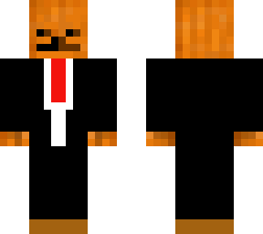 pumpkin skelabone in a suit