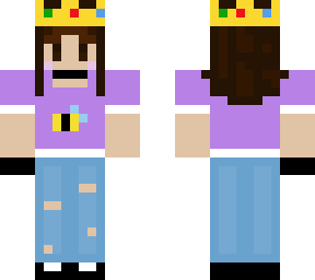 purple bee shirt with crown