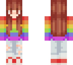 rainbow pride sweater girl