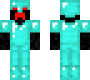 red and black creeper whit diamond armor