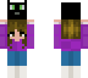 short girl with a cat