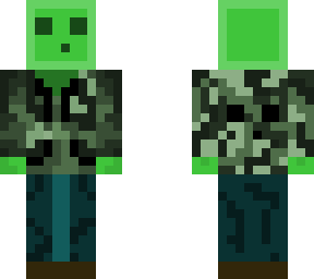 slime con chaqueta militar