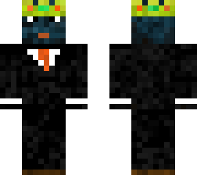 squid with suit and crown