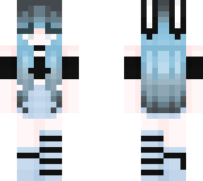 | blue ombre bunnygirl |