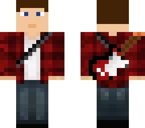 an amazing guitarist (red)
