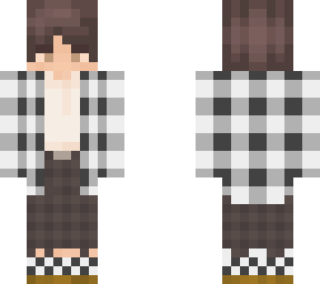 b&w plaid