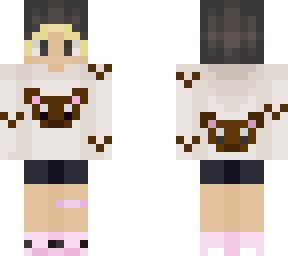bear jacket and bunny slippers