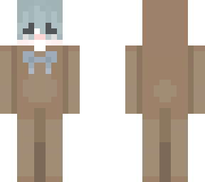 bear onesie blue haired male