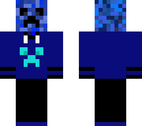 blue creeper in a sweater