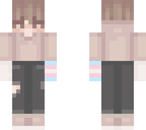 cute boy with trans flag (ftm)