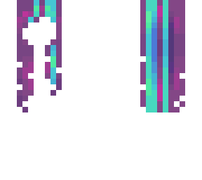 cyan and purple -hb-