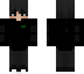 dark green anime person