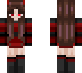 devil girl brown hair