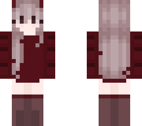 devil girll gray-pink hair