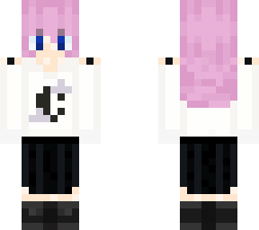 emo girl with skirt (hair)