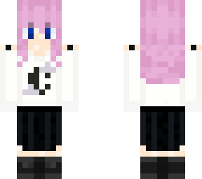 emo girl with skirt (hair 2)