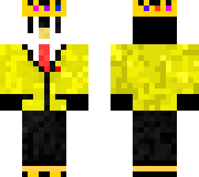 gilded penguin in a suit