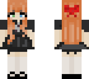ginger goth maid