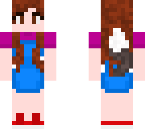 girl in overall my first skin